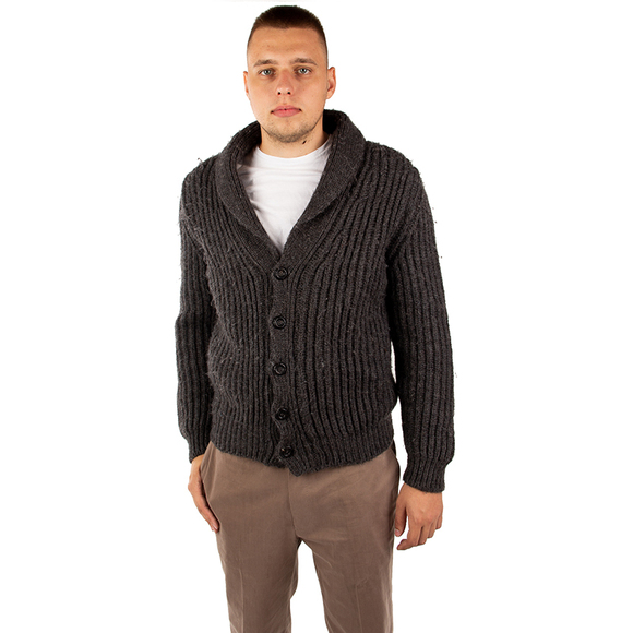 BOTTEGA VENETA DARK GRAY KNITWEARMENS SIZE XL